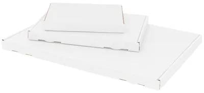 Produktbild von verpacking 100 Großbriefkartons Weiß 165x125x20 mm - A6 - Versand Post Faltschachtel Kalenderverpackung Büchersendung - optimal geeignet für den Versand