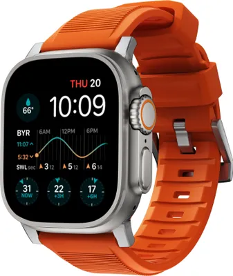 Image de Nomad, bracelet pour Apple Watch 6-9/SE/Ultra/Ultra 2, argenté
