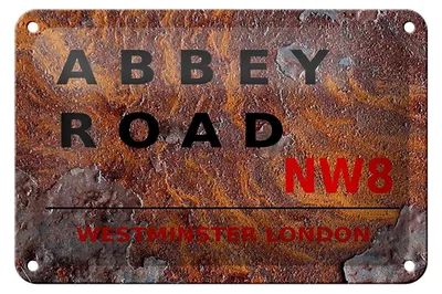 Produktbild von Blechschild London 18x12cm Abbey Road NW8