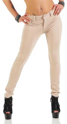 Produktbild von Damen Jeggings Hüfthose Beige XL/42