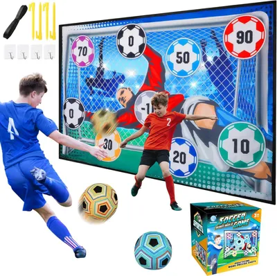 Produktbild von Kinder Fußball Set, 3 bis 8 Jahre, für draußen, mit Tor und Bällen