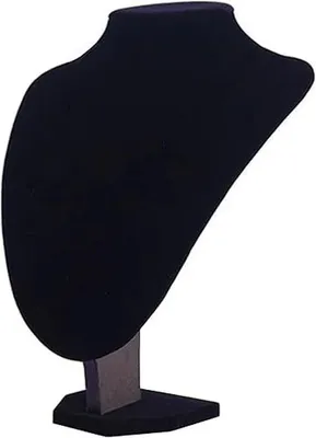 Produktbild von Schmuckständer Samt-Display - Kettenhalter - Leicht - 22 cm hoch - 16 cm breit - Elegantes Design - Schmuckhalter