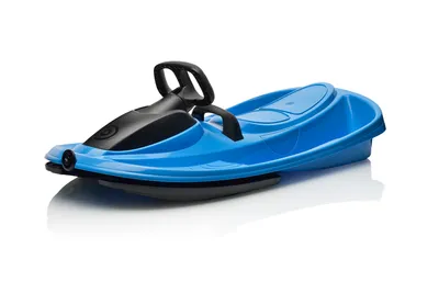Produktbild von Schlitten mit Lenkrad für Kinder und Erwachsene - Robuster Design-Schlitten!