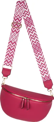 Produktbild von Bauchtasche (60179) Umhängetasche Crossbody-Bag Hüfttasche Kunstleder Italy-Design ROSE