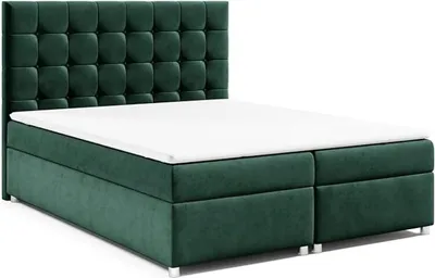 Produktbild von Best for Home Boxspringbett mit Bettkasten Trinity K-9 Bonellfederkern inkl. Topper, mit Lieferung, Aufbau & Entsorgung 180x200-Grün