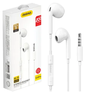 Produktbild von DUDAO Dudao X14TPRO Kabelgebunden Anrufe/Musik 20 - Kopfhörer Weiß - Kopfhörer