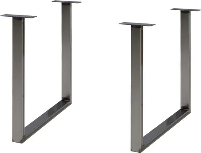 Obrázek produktu pro Tischgestell >TABLES< (2er-Set) U-Form, in Metall - Rohstahl - 71x70,3x19,2cm (BxHxT)