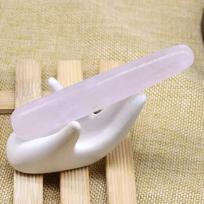 Produktbild von Jade -Massagestange Trigger Point Massager Guasha Roller Gesicht (rosa)