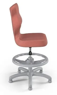 Zdjęcie produktu dla Krzesło Do Rościu Dzieci, Ergonomiczne Krzesło Do Biurka, Dla Osob O Wzroście 119-142 Cm, Kolor: Petit Grau Monolith 08, Z Podniesioną Podnóżkiem