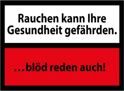 Produktbild von vianmo Holzschild 30x40 cm Rauchen kann Gesundheit gef