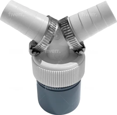 Produktbild von Waschmaschine und Geschirrspüller Abfluss Adapter DN40 - Y Waschmaschine adapter für Schlauch mit Eingangsstutzen von 19-24 mm und Abgang 40mm