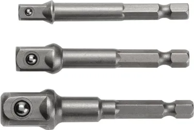 Produktbild von Högert Bohrfutter-Adapter für Nüsse, 1/4", 3/8", 1/2", 3-tlg.
