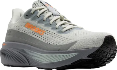 A side view of a Brooks running shoe.