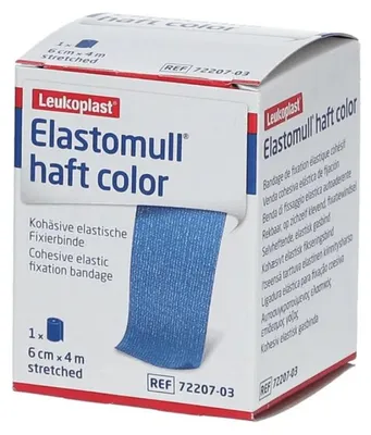 Obrázok produktu pre BSN Elastomull® haft color Fixierbinde 6 cm x 4 m | 1 Binde