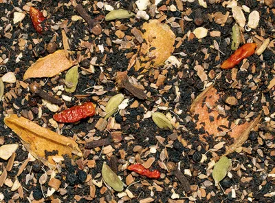 Produktbild von 1 kg Gewürzteemischung mit schwarzem Tee Kurkuma Chai ohne Zusatz von Aroma