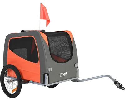 Zdjęcie produktu dla Przyczepka Rowerowa Vevor Dla Psa 30 Kg Stal Węglowa Tkanina Oxford 600D