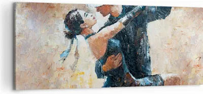 Produktbild von Bild auf Leinwand - Leinwandbild - tanzen sie - 100x40cm - Wand Bild - Wanddeko - Wandbilder - Leinwanddruck - Bilder - Kunstdruck - Wanddekoration - Leinwand bilder - Wandkunst - AB100x40-3773