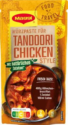 Obrázek produktu pro Maggi Food Travel pasta na marinované kuře ve stylu Tandoori 65g