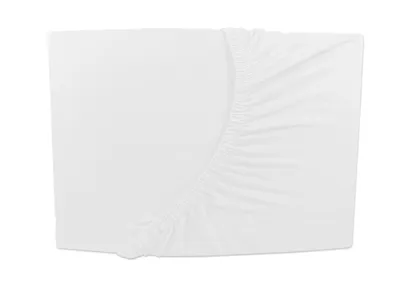 Produktbild von Kinder Baby Jersey Spannbettlaken Spannbetttuch - weiss - 60x120 - 70x140 cm hochwertige 140 g/m²