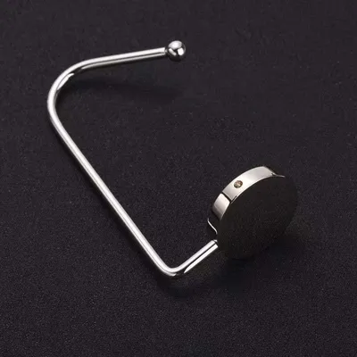 Produktbild von Tisch Handtasenhalter Haken - rutschfester Taschenhänger - Silber - 1 Stück