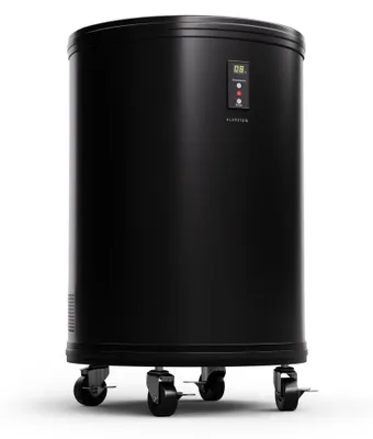 Obrázok produktu pre Klarstein Beersafe L mini chladnička s LED displejom, tichá chladnička z nehrdzavejúcej ocele, vnútorná/vonkajšia chladnička na nápoje, chladnička na víno na nápoje, 30 l, chladnička s 360° výhľadom, 0-16°C