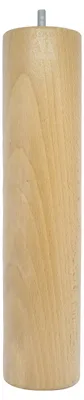 4er-Set Bettfüße Holz hell lackiert H300 mm Ø70 mm