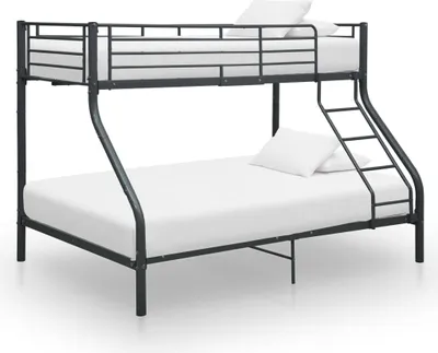 Produktbild von Etagenbettgestell Schwarz Metall 140x200 cm/90x200 cm
