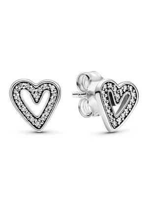 Produktbild von Pandora Ohrringe 298685C01 Sterling Silber Woman Hearts