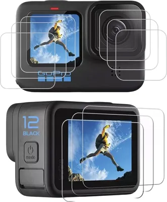 Zdjęcie produktu dla Hartowane szkło ochronne do obiektywów GoPro Hero 9/10/11/12/13 9H 6 szt.