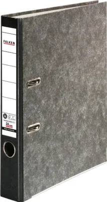 Produktbild von Falken 25x Ordner RC-Wolkenmarmor A4 farb Rücken 50mm Rücken schwarz 80022700F
