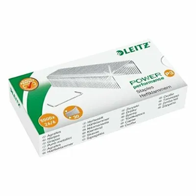 Produktbild von Leitz 55721000, Klammerpack, 26/6, 6 mm, Befestigung, 210 Heftklammern, 26/6