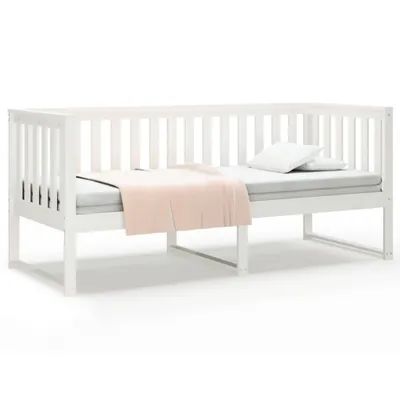 Immagine prodotto di vidaXL Letto da giorno senza materasso bianco 75x190 cm in legno di pino massiccio
