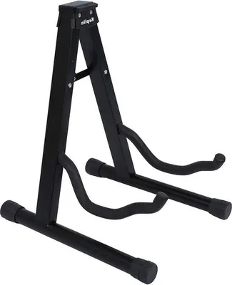 Immagine prodotto di Supporto pieghevole per chitarra acustica, chitarra elettrica e basso, nero