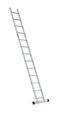 Produktbild von Drabest | Leiter - Aufstiegsleiter - 13 Sprossen, Tragfähigkeit 150 kg, Aluleiter 1x13 Stufen Professionelle Anlegeleiter