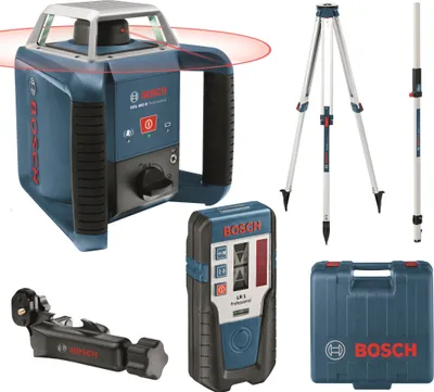 Produktbild von Bosch Rotationslaser GRL 400 H, mit LR 1, Baustativ BT 170 HD und Messstab GR 240