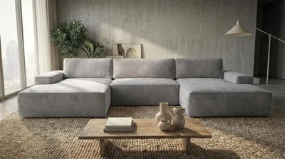 Produktbild von Ecksofa EINAR mit Schlaffunktion, Bonellfederkern und Bettkasten, Farbe: Grau