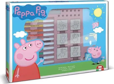 Produktbild von Multiprint Peppa Pig, Stempel-Set für Kinder, 3 Jahr(e), Nicht toxisch, Mehrfarbig