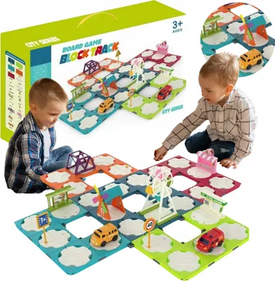Produktbild von DYMEXSHOP | Spielfahrzeuge - Spielzeugset Labyrinthstraße - 110 Teile - Kreatives Bauen - Fördert logisches Denken