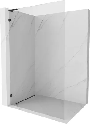 Obrázok produktu pre Mexen Lunar L Sprchová zástena ľavá 90 x 200 cm, priehľadná 8 mm, čierna - 830L-090-000-70-00-L