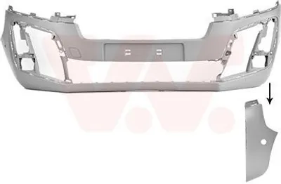 Produktbild von VAN WEZEL Stoßstange Stoßfänger für OPEL Vivaro C Kastenwagen (K0) Grundiert 0944575