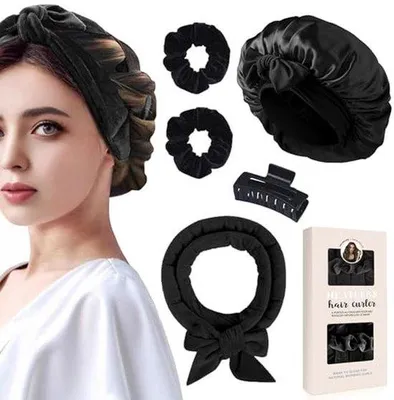 Produktbild von Krulspelden Set - 5 Stück weiche Lockenwickler für Haarstyling ohne Hitze