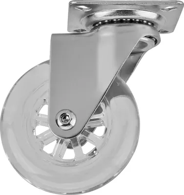 Produktbild von Möbelrolle SWIFT transparent Ø 75 mm ohne Feststeller