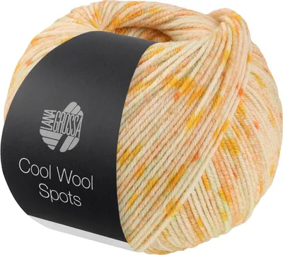 Produktbild von Lana Grossa - Cool Wool Spots 5011 vanille dottergelb orangegelb zartgrün