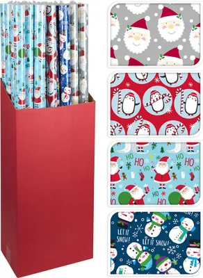 Produktbild von papír vánoční balicí 1,0x5m JUMBO mix dekorů