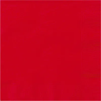 Produktbild von 20 Papierservietten Rot 33 x 33 cm - Einheitsgröße