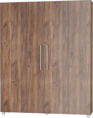 Produktbild von Wandbett Schrankbett TEDDY 160x200 Craft Tobacco Eiche Vertikal Wandklappbett, Schrankklappbett, Schrank mit integriertem Klappbett, Funktionsbett inkl. Lattenrost