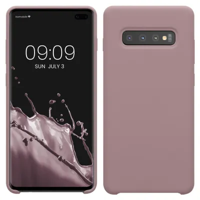 Produktbild von kwmobile Handyhülle für Samsung Galaxy S10 Plus / S10+ Hülle - Case Silikon - Kabelloses Laden - Schutzhülle Cover in Nude Lilac