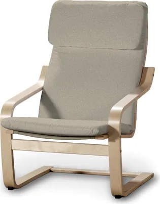 Produktbild von Dekoria Bezug für Poäng Sessel I, grau-beige, Sessel Poäng
