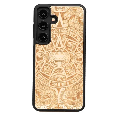 Produktbild von Bewood Holzhülle für Samsung Galaxy S24 AZTEC CALENDAR ANIEGRE