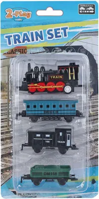 Image de 2-Play Locomotief met 3 Aanhangers